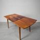 Dining room set, extendable table and 4 chairs, Czech vintage 19.
