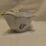 Gravy boat double beak porcelain of vierzon