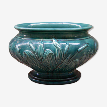 Vintage planter in faience