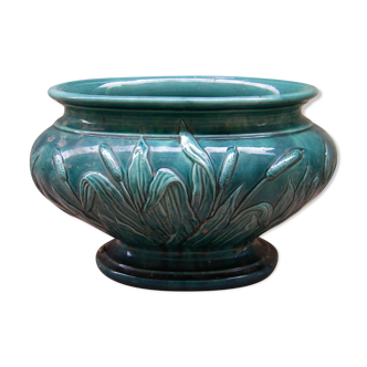 Vintage planter in faience