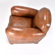 Tawny Leather Club Chair