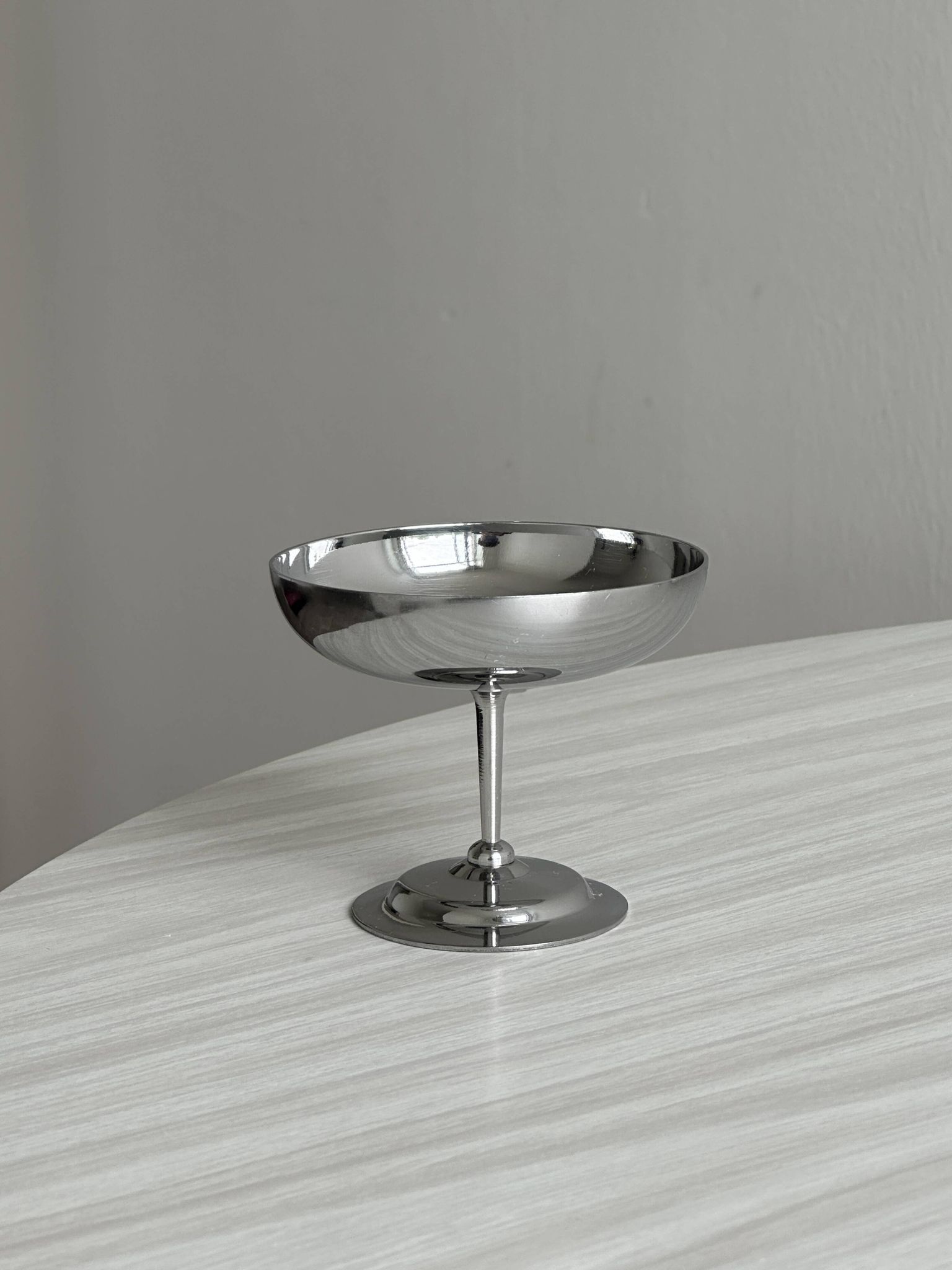 8 coupelles à glace en inox brillant