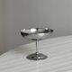8 shiny stainless steel ice cream cups