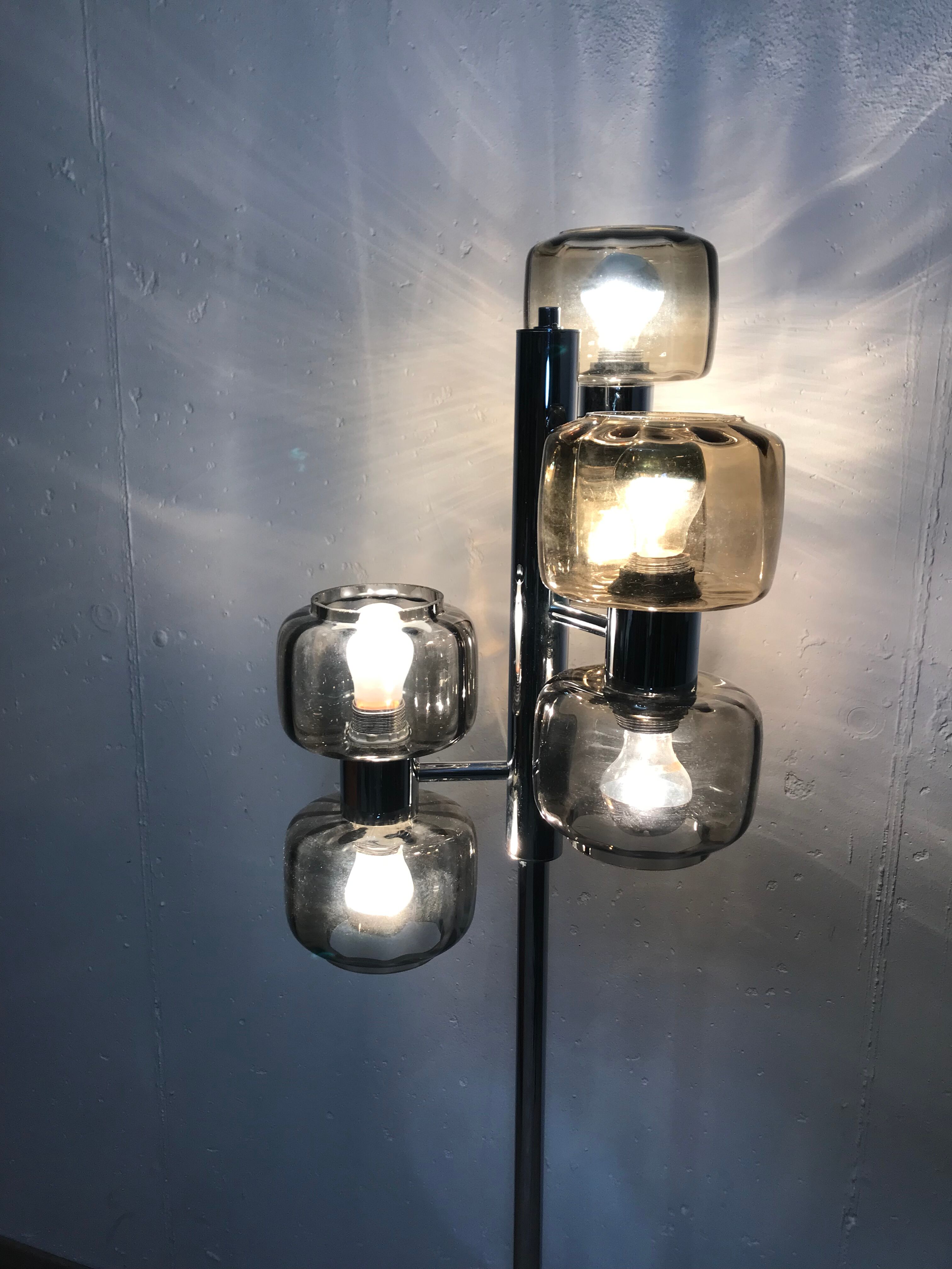 Floor lamp 6 lights 70s