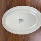 Oval dish "amandinoise", St Amand, geometric pattern, 20th century