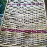 Wicker storage basket
