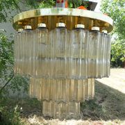 Design chandelier by Glashütte Limburg from 1960