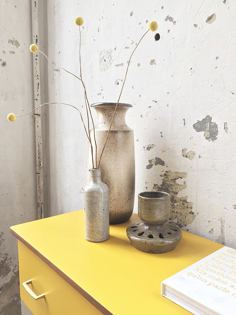 Brown Scheurich vase