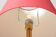 Lampadaire des années 1950 en bois clair et laiton