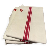 6 torchons en coton et lin anciens neufs 1950/60