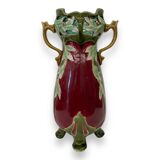 Slip floral decoration signed FM