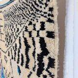 Handmade wool berber rug 200 x 188 cm