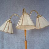 Vintage 3-armed floorlamp, 1940's