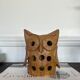 Stoneware lantern in the shape of an owl.