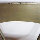 Vintage Mullca 510 chair in metal with a golden bronze sheen