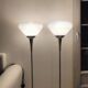 Pair of Italian floor lamps 1980 Murano glass