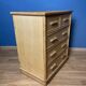 Commode vintage en rotin naturel