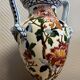 Gien: Important earthenware vase with peony decoration