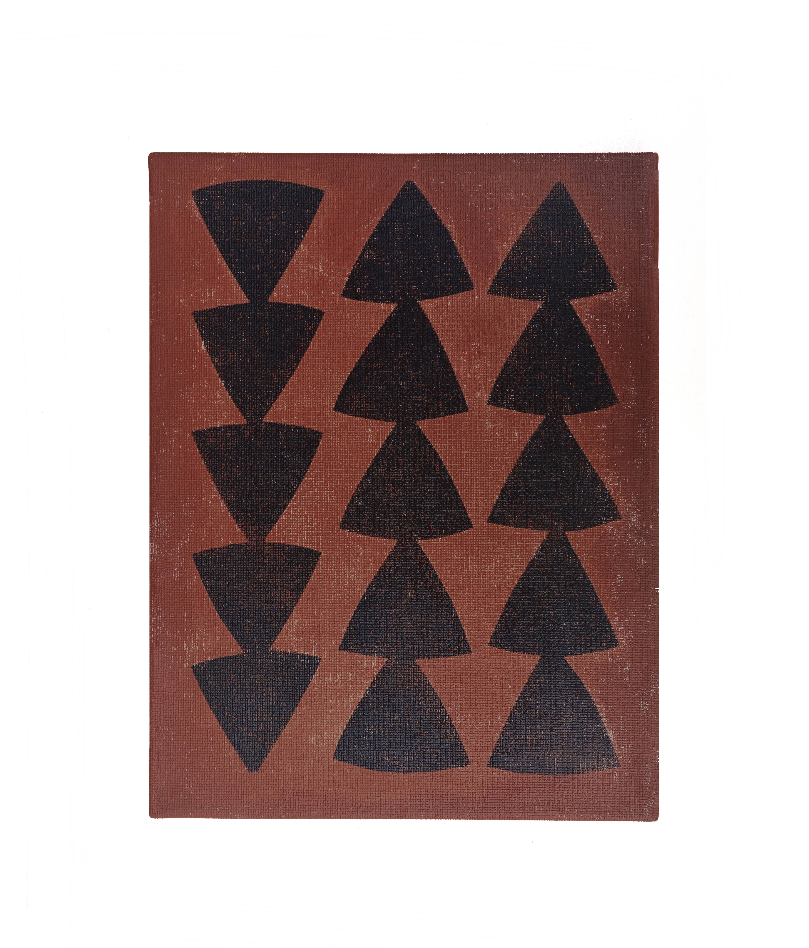 Abstract painting on canvas B231 signed eawy