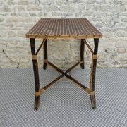 Bamboo and rattan table from the Perret & Vibert house, late 19th century.