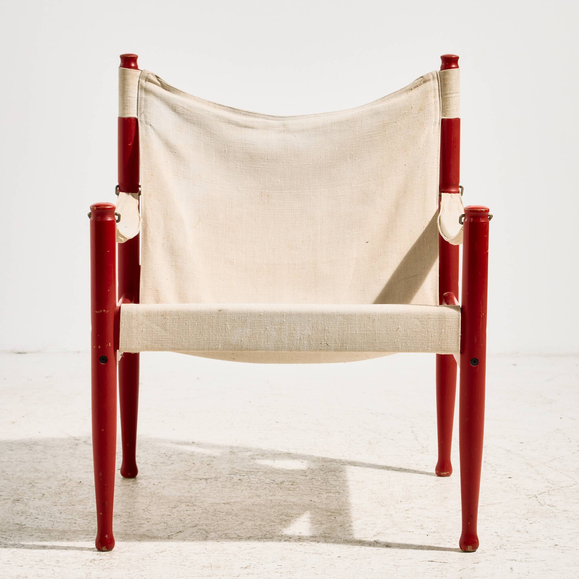 Safari lounge chair model 30 and ottoman by Erik Wørts for Niels Eilersen, set of 2.