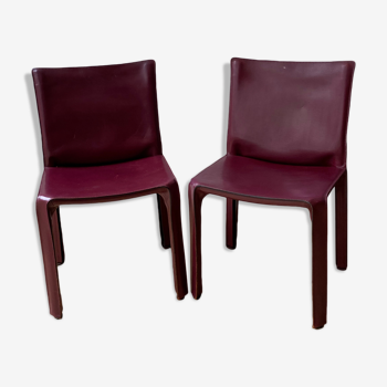 Paire de chaises Cassina 412 CAB