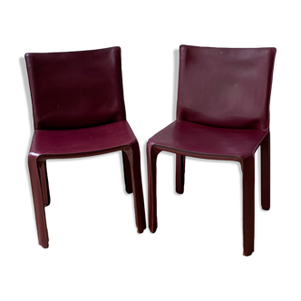 Pair of chairs CASSINA 412 CAB