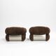 Paire de fauteuils par Adriano Piazzesi, Italie, années 1970