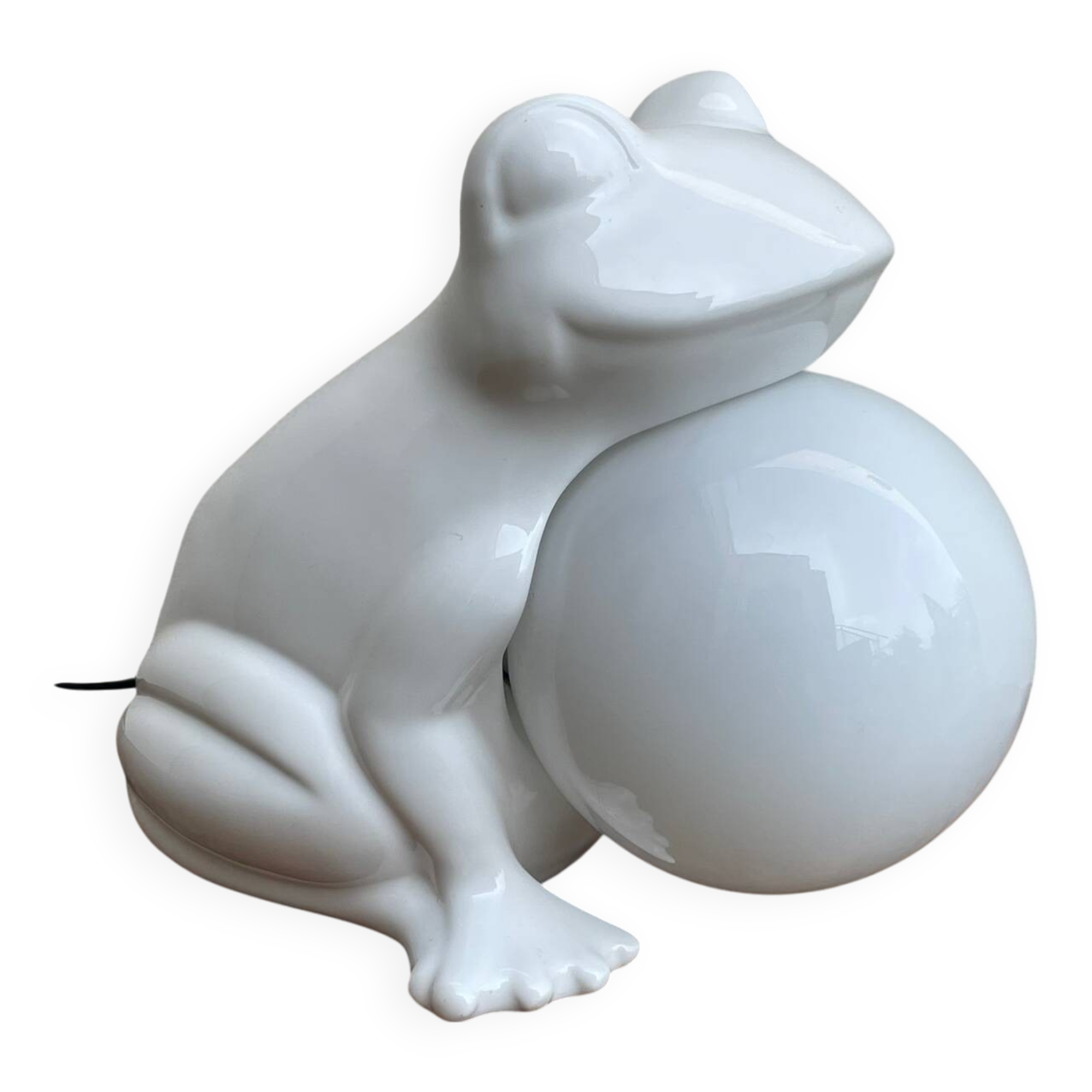 Vintage 80's frog lamp