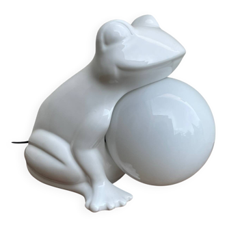 Vintage 80's frog lamp