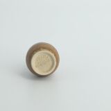 Small MidCentury Scandinavian Modern Collectible Honey Brown Stoneware Vase by Gunnar Borg, Set of 4