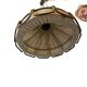 Vintage wooden pendant light from the 1960s.