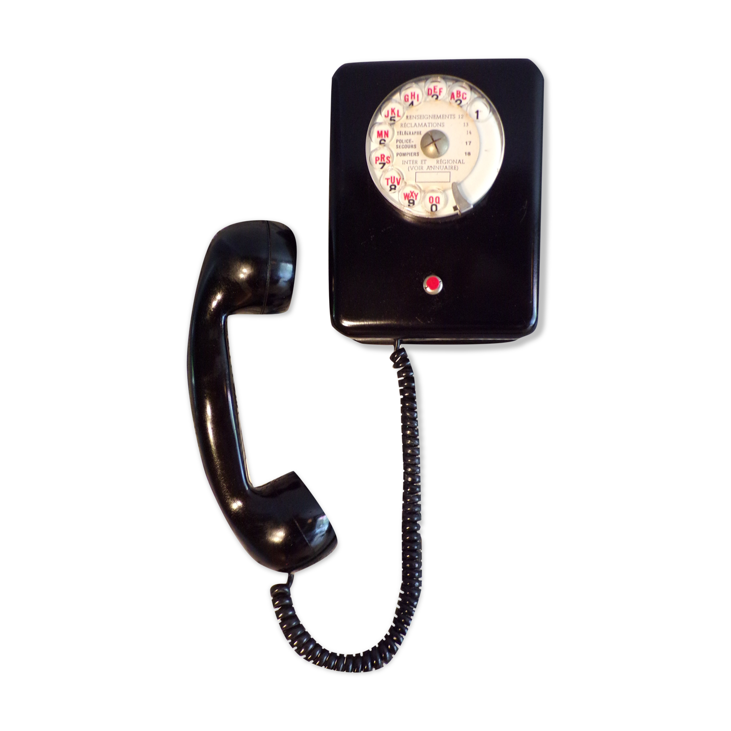 Vintage metal wall phone