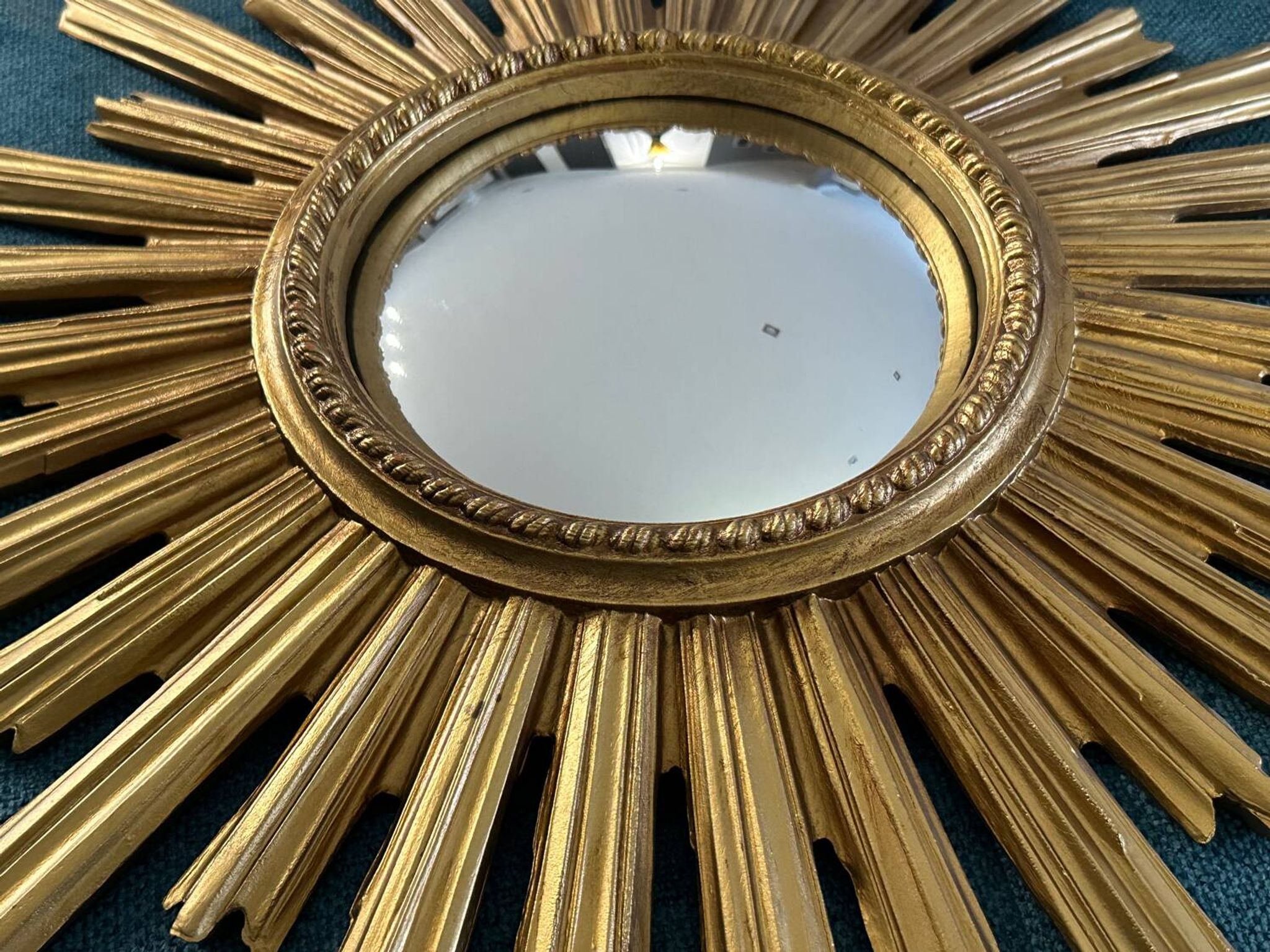 Miroir soleil œil de sorcière vintage années 1960
