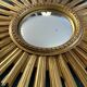 Vintage 1960s witch's eye sun mirror