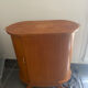 Rotating wooden bar cart from the 1950s.