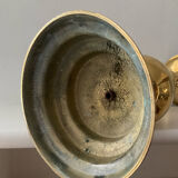 Antique candle holder in solid bronze