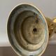 Antique candle holder in solid bronze