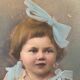 Old colorized photography / girl portrait