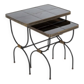 2 tables gigognes par Jacques Adnet