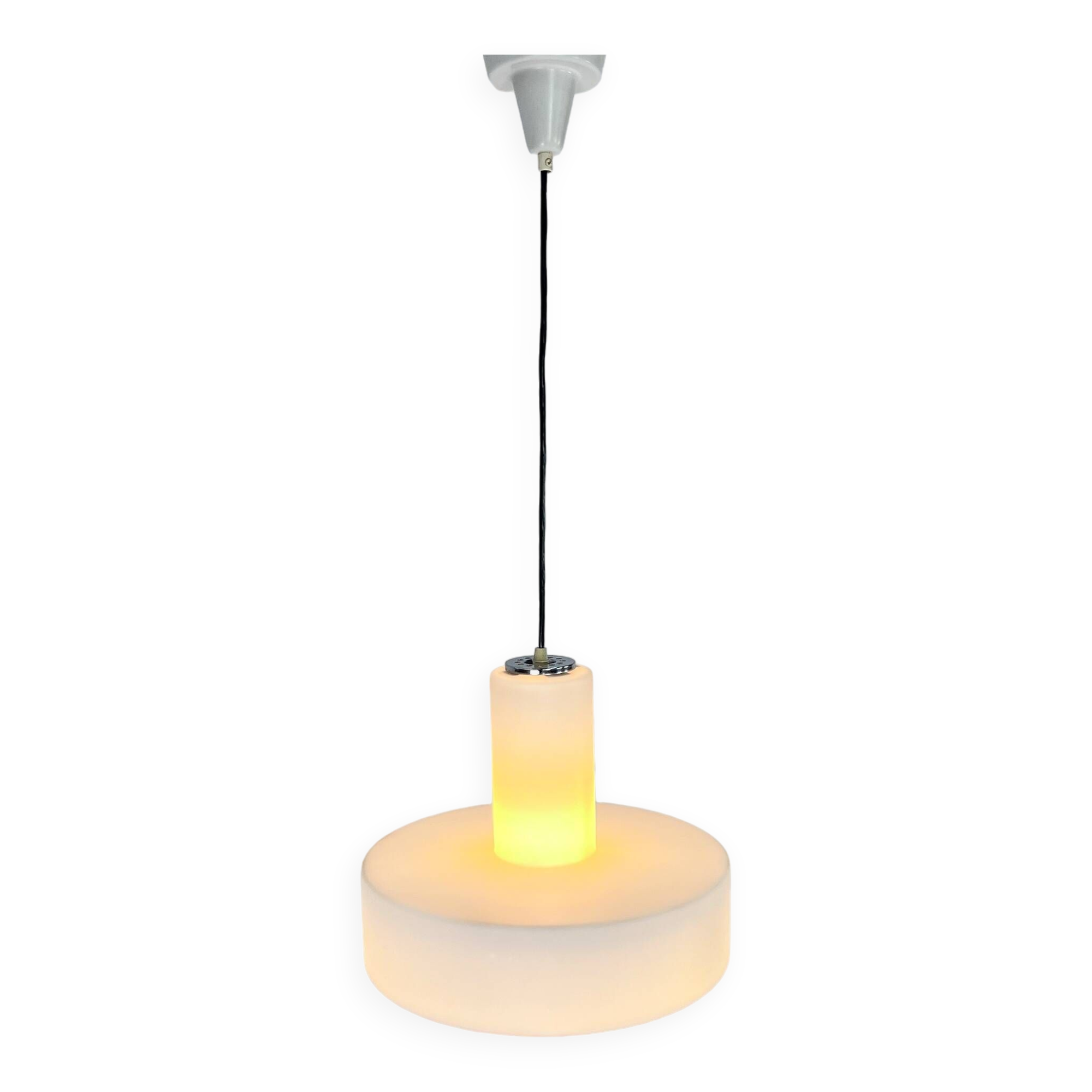 Mid Century Scandinavian Glass Pendant, 1960s