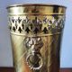 Vintage gold umbrella stand