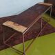 Metal industrial bench