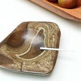 Carved stone ashtray, 70s