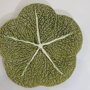 Vintage Cabbage-Shaped Tureen (Majolica/Barbotine)