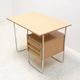 Writing desk, mid-century chrome and formica desk, 1950s, Czechoslovakia