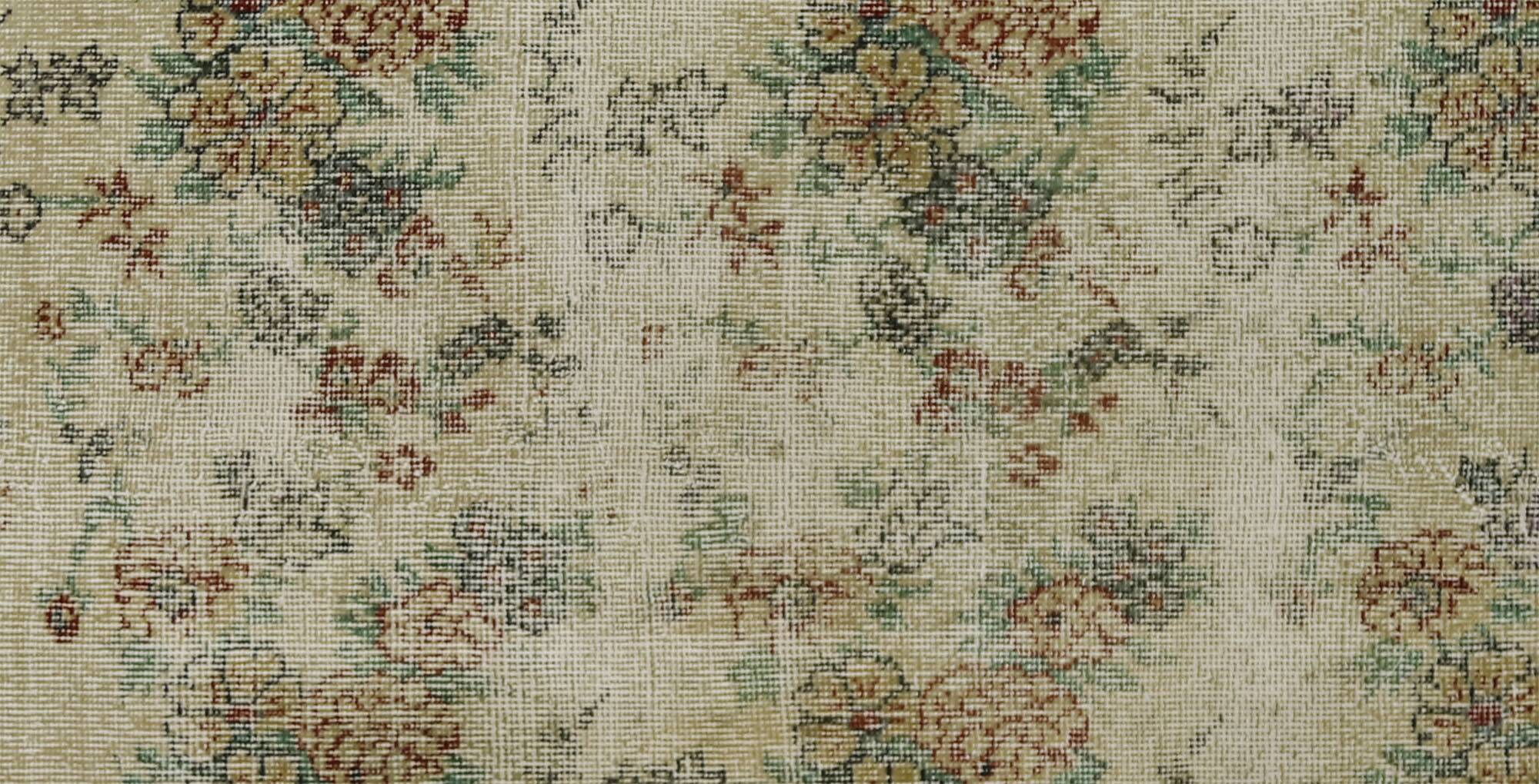 Turkish Anatolian Handmade Vintage Area Rug 197 cm x 116 cm