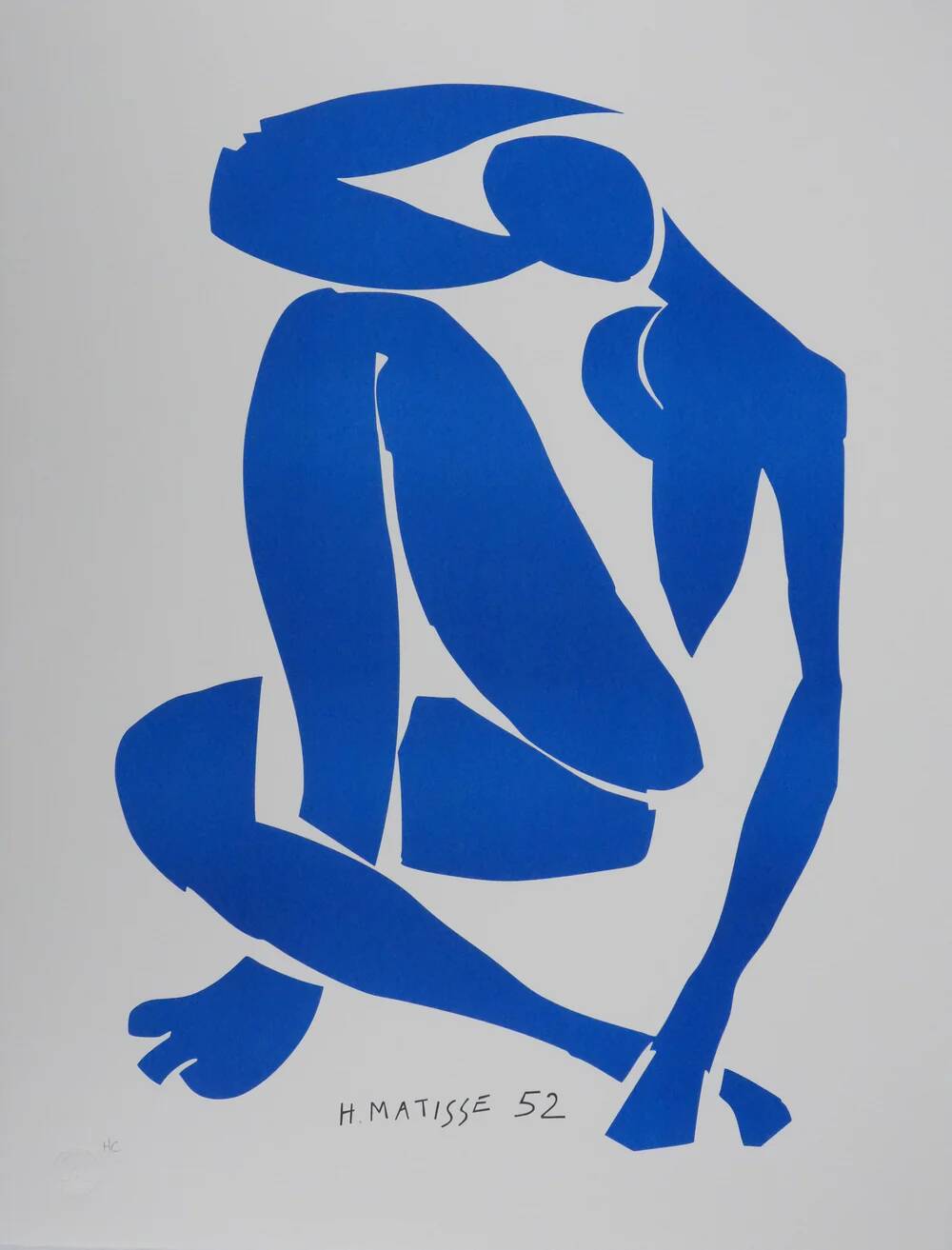 Henri Matisse: Blue Nude IV, signed lithograph