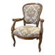 Fauteuil/siège/chaise baroque vintage à motif floral