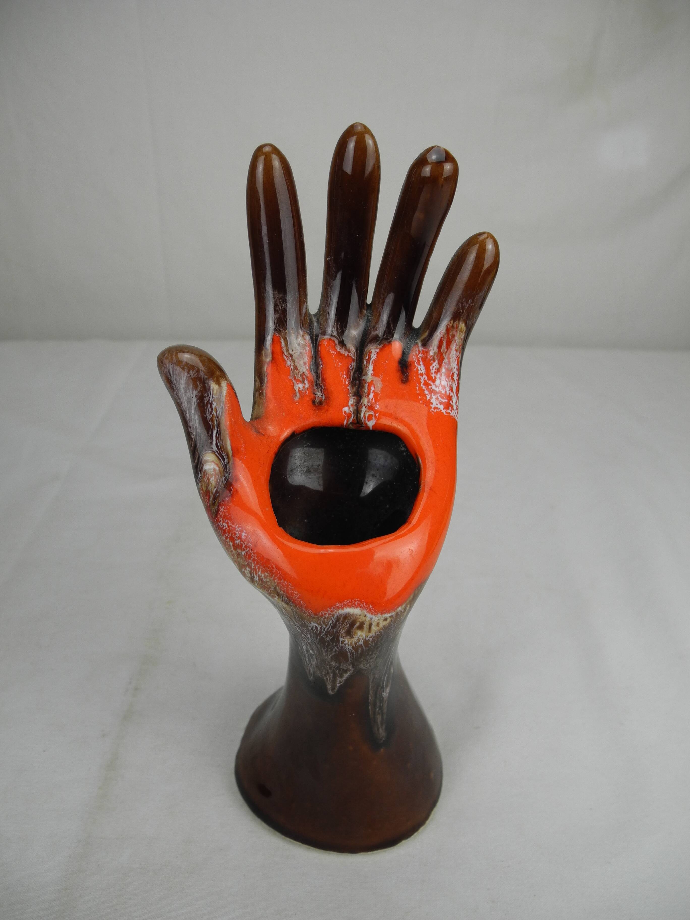 Hand ring holder soliflore decoration retro shabby vintage ring holder vase